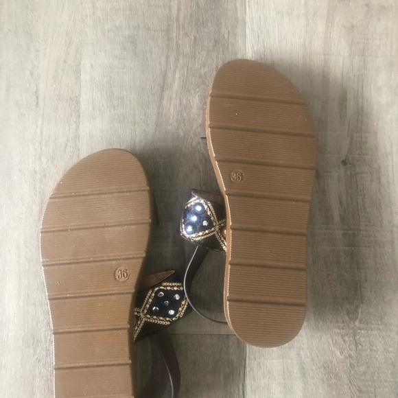 Brown boho sandals size 6 - Picture 4 of 4